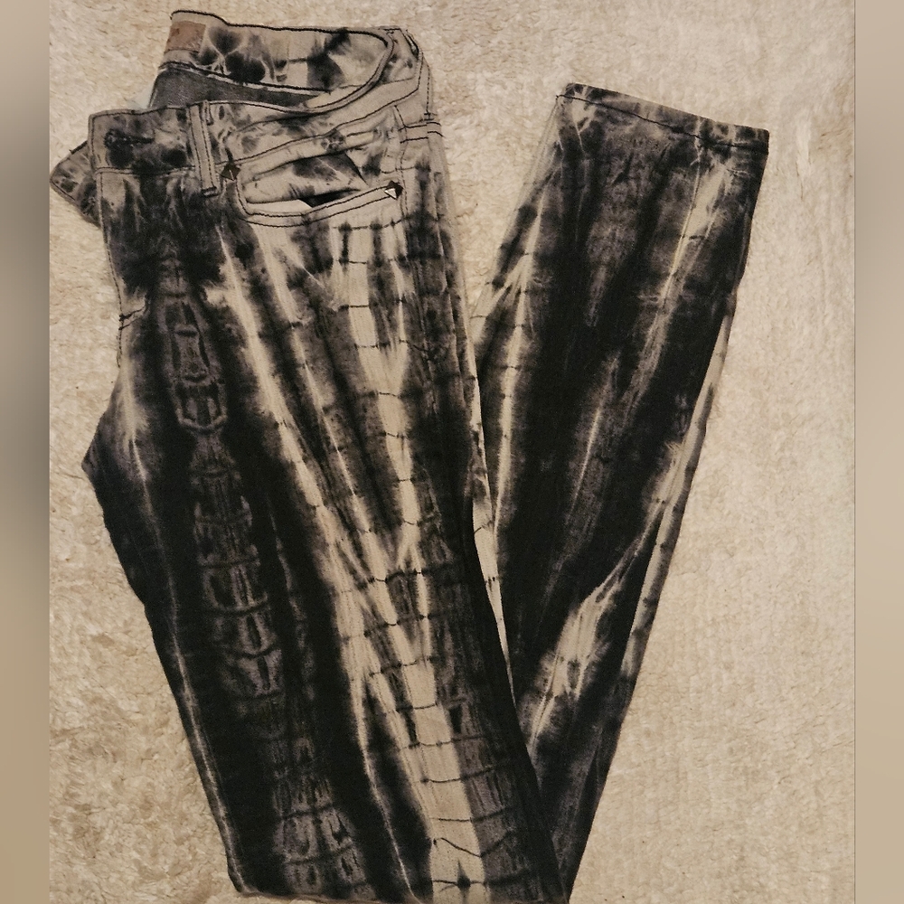 GLO Jeans Black and Gray Skinny Jeans